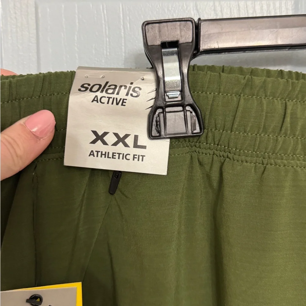 Solaris Active Men’s Green Core Pant Athletic Fit XXL NWT Quick Dry Joggers